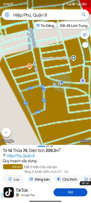 Bán nhà MT đường 147 - Tân Lập 2, Hiệp Phú, Thủ Đức. Sát Song Hành. 210m2/12.9 tỷ. - 7