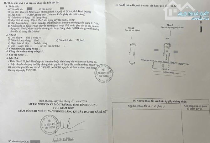 nhà 1 trệt 1 lầu 94,6m2 4ty750 TL hoàn công gần đường Quốc Lộ 1K P.Bình An - 8