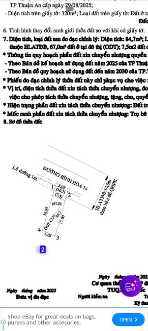 Bán 3 lô đất gần chợ 434 chỉ 300m, p.Bình Hòa, Tp.Thuận An chỉ từ 3,65 tỷ TL M7802 - 9