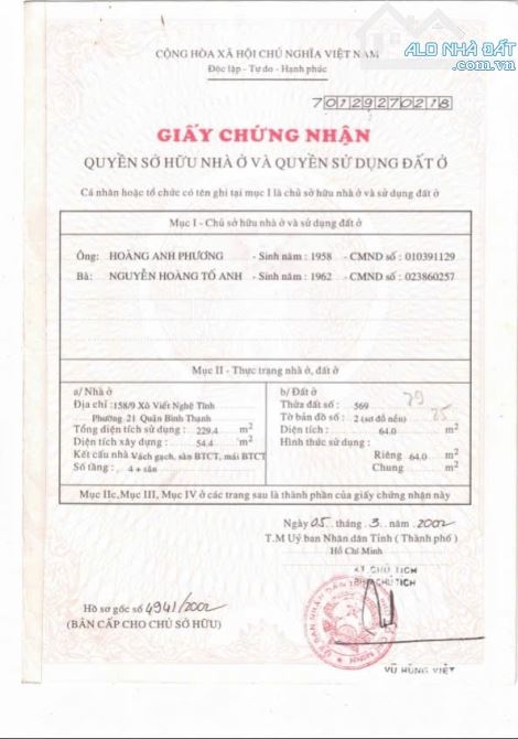 Chính Chủ Bán HXH Xô Viết Nghệ Tĩnh, P.19, Bình Thạnh: 4x16m, Giá Tốt Chỉ 16 Tỷ!
