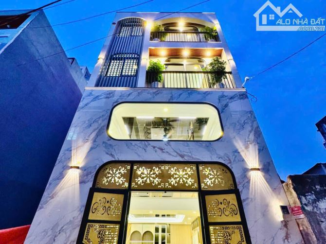 🏠Nhà Mới Xây Hẻm Thông 6M💎Dương Quảng Hàm Phường 6💎5,1X8 4 Lầu 3PN 3WC💵8,6 Tỷ