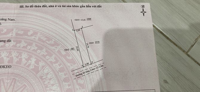 BÁN ĐẤT ĐƯỜNG BÊ TÔNG 5,5m ĐIỆN NAM BẮC, 124m2, NGANG 5m, GIÁ CHỈ 1,95 TỶ.