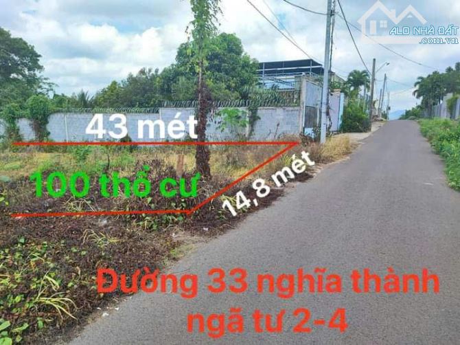 Bán lô đất mặt tiền đường số 33 xã Nghĩa Thành, tp Hồ Chí Minh