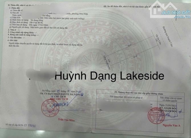 Chủ ngộp bank cần bán gấp lô đường Huỳnh Dạng gần 10 toà chung cư Ori Lakeside bàu tràm