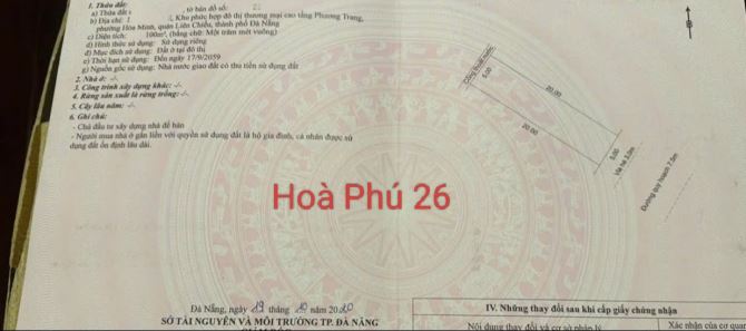 Cặp  đất Siêu đẹp Khu E kim long, Đường 7m5 Hoà Phú 26, S= 200m2, (10x20). Giá 13,3 tỷ