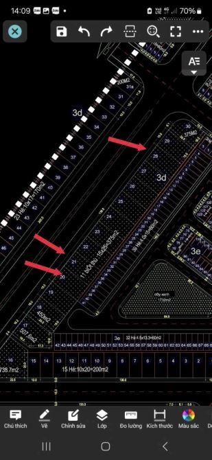 Bán 3 lô cạnh nhau lô 3D Lê Hồng Phong trục đường 40m - DT375m