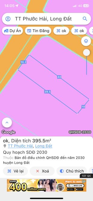 SIÊU ĐẸP PHƯỚC HẢI-dt:400m2- 10x40-80 thổ cư Đã xây rào cổng đẹp Khu dân cư-ra biển 5p-2t5