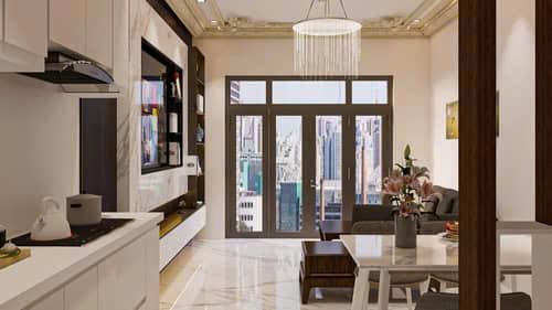 8,8 tỷ, 36m2, 5 tầng, Trương Định, Hoàng Mai, nhà mới  - 20m ô tô tránh - tặng nộị thất