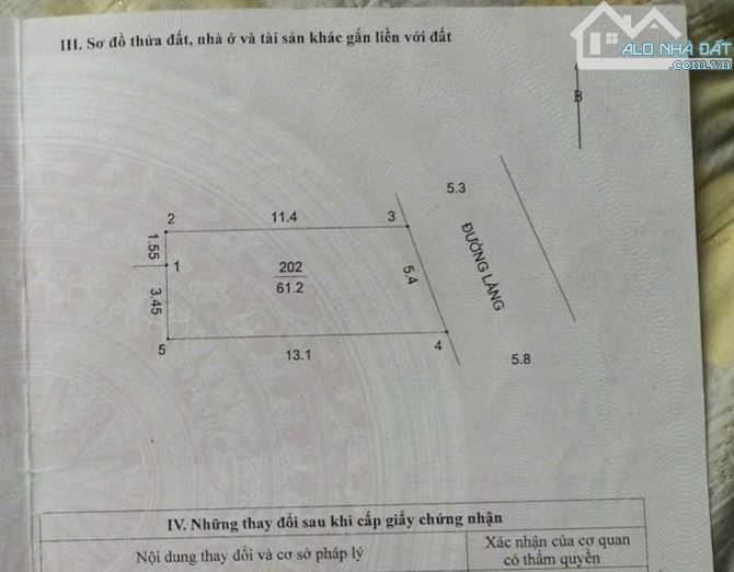 61,2M mặt tiền kinh doanh Chúc Sơn phường Chương Mỹ