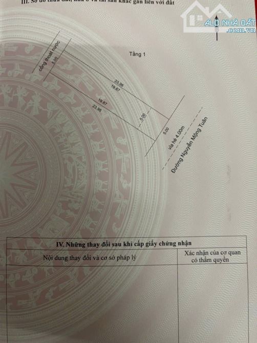 Nhà cấp 4 đường 7m5 Nguyễn Mộng Tuân. S= 120m2 ngang 5m đông Nam. Giá: 4.95 tỷ