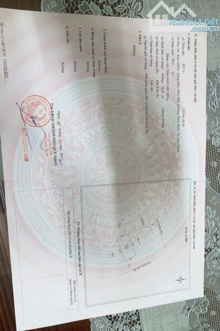 Cần bán lô đất đẹp nội bộ hoa Lư, quy Nhơn