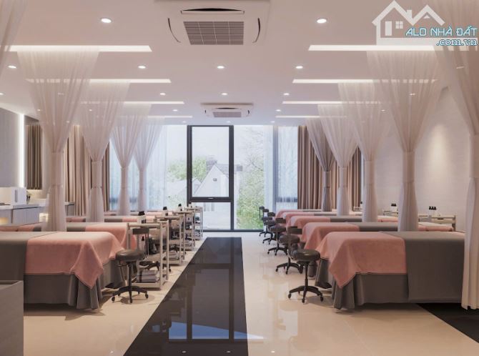 Cho thuê nhà 8 tầng mặt phố Hoàng Ngân - DTSD 800m2 - Mặt tiền 8m - giá 9000$/ tháng (CTL)