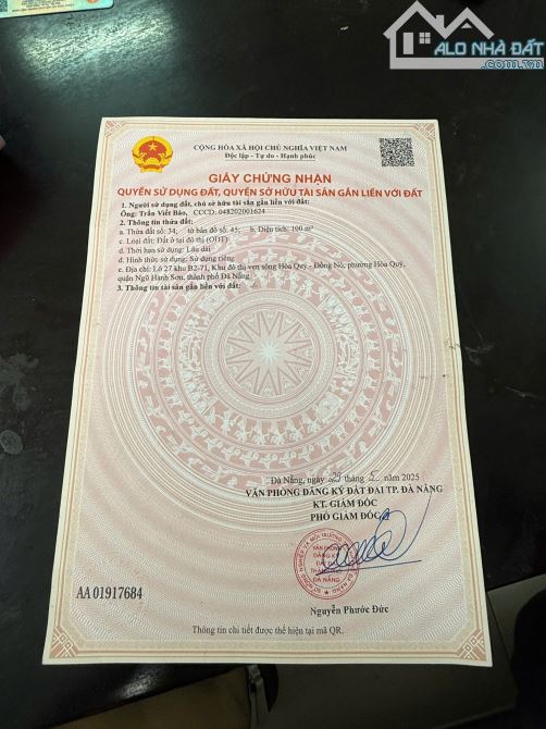 BÁN ĐẤT HÓI KIỂNG 23 – HƯỚNG ĐÔNG NAM – GIÁ RẺ - 1