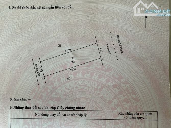 ⚡ BÁN ĐẤT TẶNG NHÀ CẤP 4 – MẶT TIỀN LÊ THẠCH, PHƯỜNG HÒA AN, QUẬN CẨM LỆ, DT: 79M2 - 1