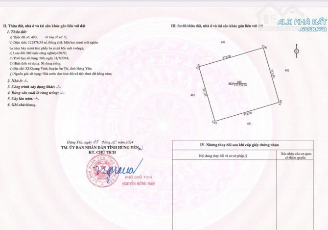 BÁN ĐẤT DỰ ÁN CỤM CÔNG NGHIỆP HƯNG YÊN – CƠ HỘI SINH LỜI CAO GIÁ CHÍNH CHỦ. - 1