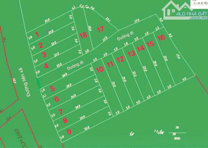 Cần chuyển nhượng 5 lô đất liền kề tại xã Thành Tân Huyện Thạch Thành Thanh Hoá - 1