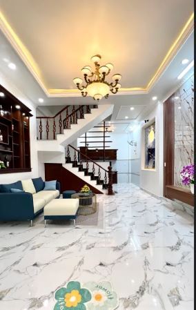 Bán nhà 3 Tầng đồng bộ,Hiệp thành 13, Quận 12, đường 7m, oto ngủ trong nhà , Giá 5,5 tỷ - 1