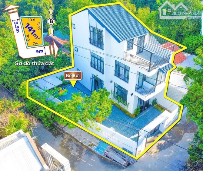 🏡🏡 BÁN CĂN VILLA 03 TẦNG HIỆN ĐẠI - CÓ HỒ BƠI LỚN CỰC VIP TẠI KIM LONG -TP HUẾ🏡🏡 - 1