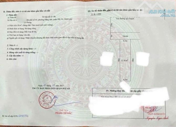 851. Bán 2 lô liền nhau TĐC MẶT ĐƯỜNG BÙI VIỆN - ĐẰNG HẢI  - HẢI AN - HẢI PHÒNG. - 1