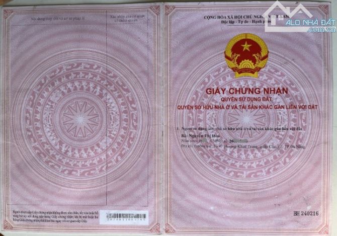 Bán BT 3 Tầng Góc 2MT đường Đa Phước 8, (Gần Sông Hàn) Giá 18tỷ 850 tr TL - 1