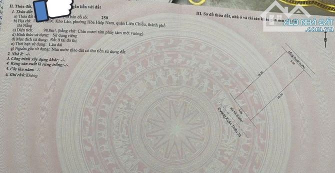 Rẻ nhất đất biển Xuân Thiều, lô MT Xuân Thiều 33 đường   7m5 - 1