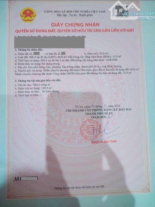 5Tỷ200 🔥👉 Nhà Hoàn Công gần Chợ Dĩ An 1__Hẻm Xe Hơi cách đường Trần Quang Khải chỉ 30m - 13