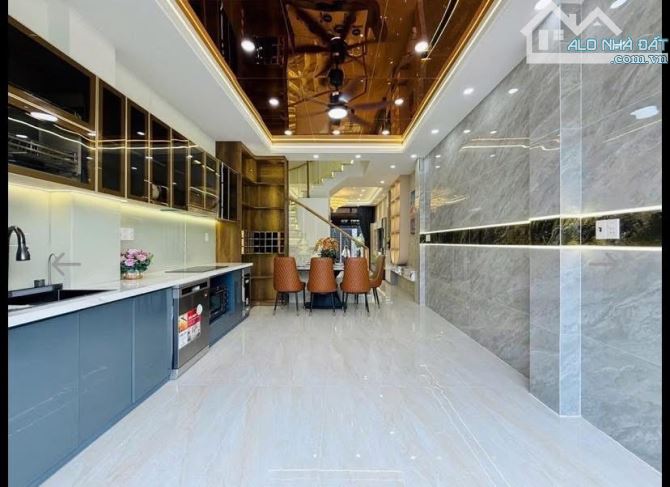 HẺM XE HƠI -  FULL NỘI THẤT - PHAN VĂN TRỊ GÒ VẤP 61M2 4 TẦNG ( 4 X 15 ) 7.65  TỶ - 2