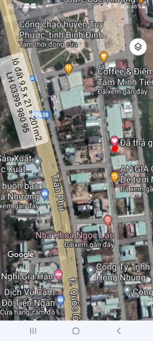 GIÁ SỐC BÁN ĐẤT ngang:9,5m.201m2(3ty6) TT DIÊU TRÌ ,xã TUY PHƯỚC , Gia Lai - 2