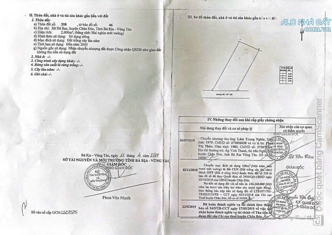 Bán lô đất mặt tiền đường Bình Ba - Đá Bạc, Châu Đức, Vũng Tàu - TP. HCM - 2
