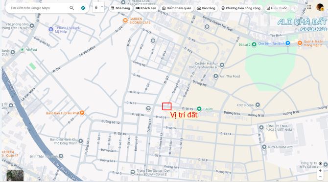 Bán căn góc 1T2L 5x23m, đường N15 KDC Bicosi p.Tân Đông Hiệp - 2