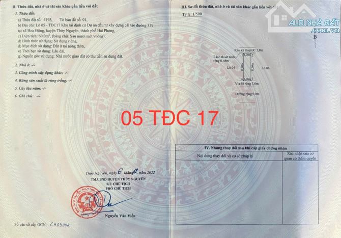 🔥 BÁN VÀI LÔ GIÁ SIÊU SỐC TÁI ĐỊNH CƯ HOA ĐỘNG 🔥 - 2