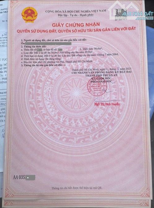 Bán nhà 2,55 tỷ quá rẻ 6x15m, gần đường Từ Văn Phước 100m, p.An Phú, Tp.Thuận An M7810 - 2