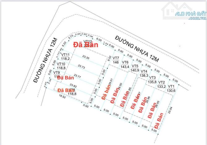 Còn 2 lô cuối thị trấn Phước Hải - 5x24m - 118m2 -80tc 🧨🧨🧨giá 1tỷ060/ lô thương lượng ạ - 3