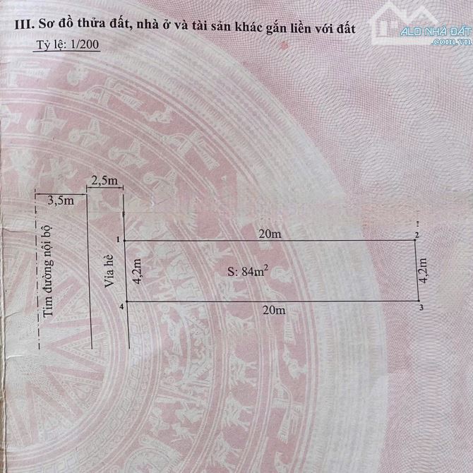 84m2 đất phố Tô Vũ tuyến 2 Văn Cao - Ngang 4.2m - Đường 15m - 3