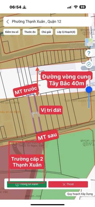 Đất Tiềm Năng sat bên Vòng Cung Tây Bắc !! Đối diện trường Tô Ngọc Vân - 415m2 - 3