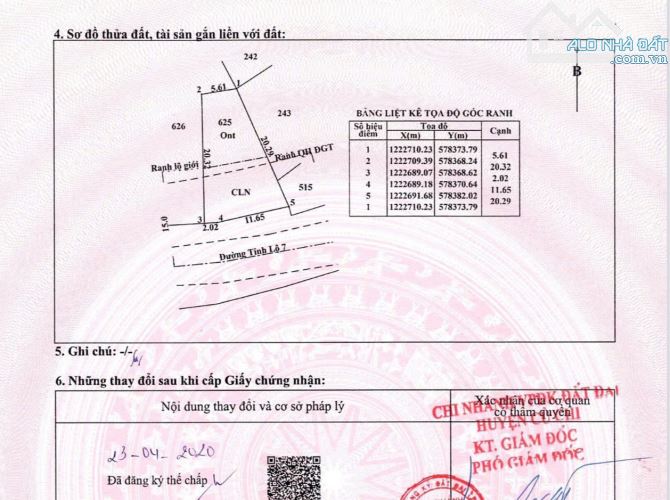 Bán gấp Khu đất 14m Mặt tiền TL7, Tổng 193m2 chỉ 2 tỷ 250 , thổ cư, Sổ sẵn - 3