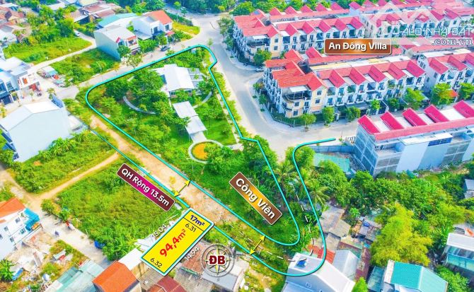 BÁN ĐẤT ĐẸP VIEW CÔNG VIÊN AN ĐÔNG VILLAS GẦN AEON MALL 2 TỶ 7XX - 3