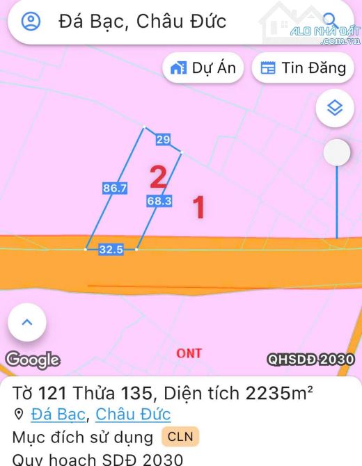 Bán lô đất mặt tiền đường Bình Ba - Đá Bạc, Châu Đức, Vũng Tàu - TP. HCM - 3