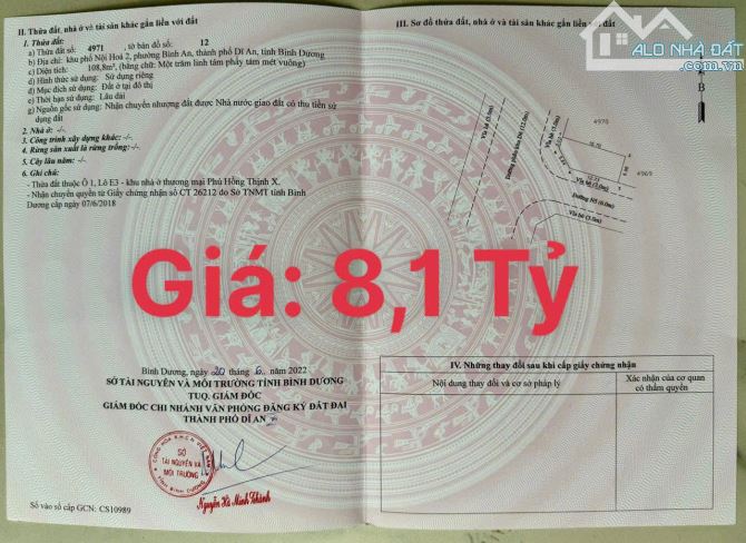 Bán gấp lô đất mặt tiền đường nhựa D2, KP Tân Hoà, Đông Hoà, TP Dĩ An, Bình Dương -TP. HCM - 3