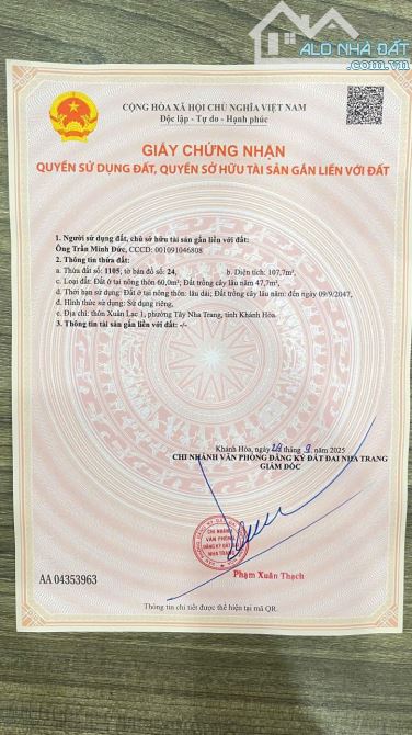 Bán Đất Xuân Lạc - Vĩnh Ngọc - 2tỷ250tr - 3