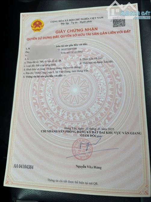 Lô đất 68,2m² tại thôn Công Luận 2, gần ĐT378 và con đường Di sản, sát Xuân Cầu - 3