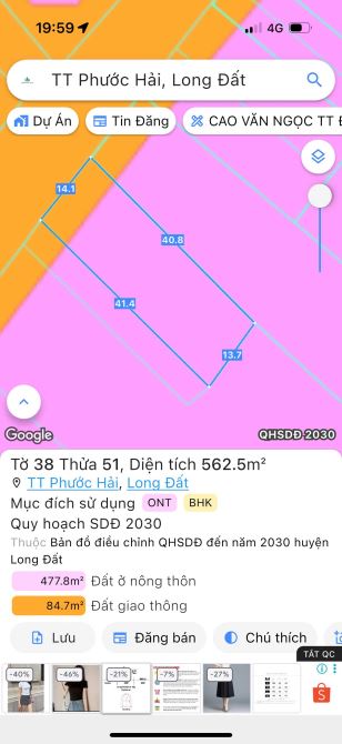 TRỤC CHÍNH UỶ BAN THỊ TRẤN PHƯỚC HẢI- NGAY TỈNH LỘ 44B ( đường quy hoạch 24m) - đi biển ch - 4