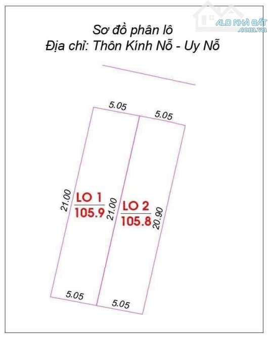 BÁN NHANH 98m ĐẤT KÍNH NỖ, THƯ LÂM, HÀ NỘI. THÔNG Ô TÔ GẦN DỰ ÁN 4.5 tỷ đô - 4