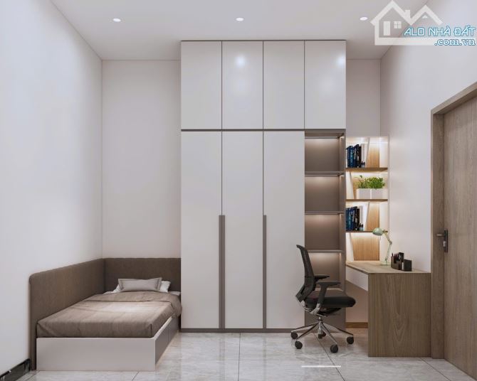 Nhà 1 trệt 1 lầu – Phường Bến Cát Cách Quốc lộ 13 chỉ 30m (1 xẹc) 6 x 16 (sổ hồng riêng, - 4