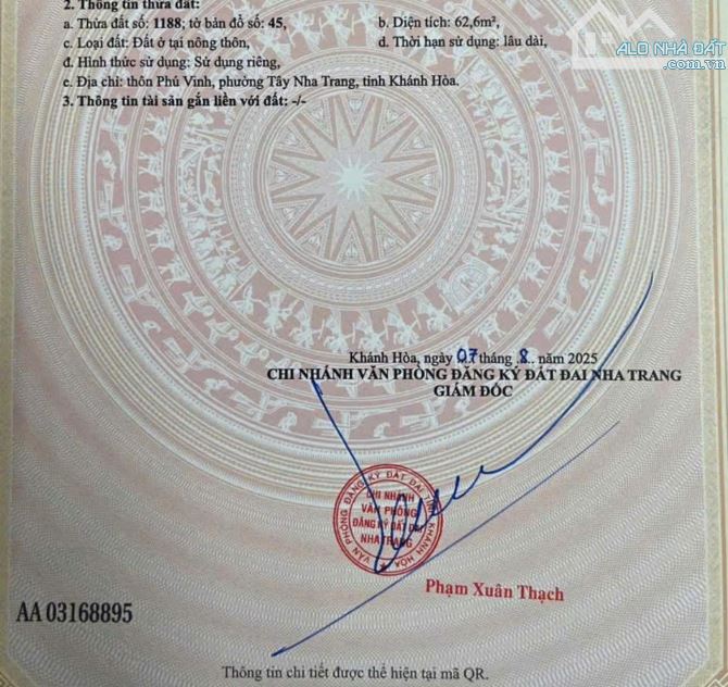 Bán lô đất hẻm Gò Ngựa sau lưng trường Lương Thế Vinh, Phường Tây Nha Trang - 4