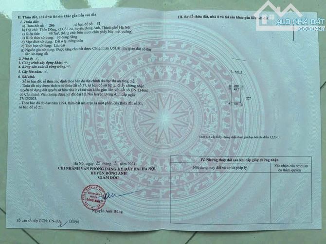 🏡 Bán đất 49,7m² Cổ Loa – Ô tô đỗ cửa, ngõ thông, vị trí trung tâm – Giá chỉ 5,x tỷ. - 4