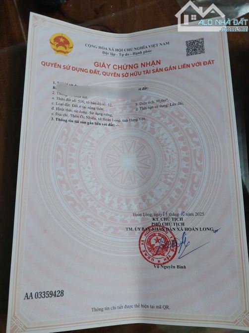 Lô Đất Tái Định Cư Ốc Nhiêu giáp vành đai 4– Hoàn Long – Văn Giang – Hưng Yên - 4