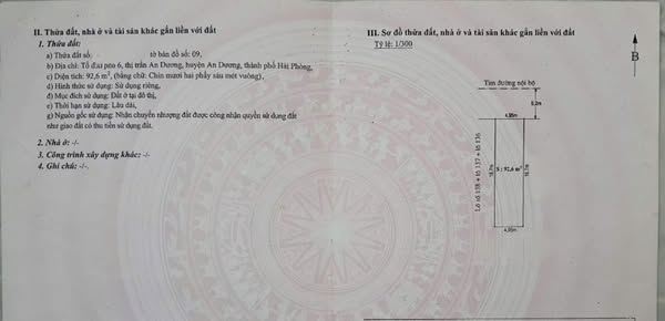 Bán lô đất chung cư  tổ 6 thị trấn An Dương 92m giá 3,3x tỷ - 4