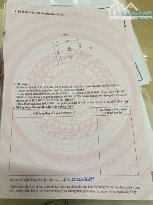 Bán nhà xây mới 4 tầng ngay sát KĐT phía Nam - Bích Hoà - Thanh Oai - 5