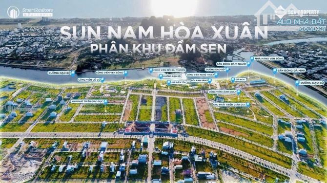 SIÊU PHẨM GÓC 2 MẶT TIỀN – NAM HOÀ XUÂN 📍 Lô góc bờ quan – Khu điện âm cao cấp 🔑 - 6